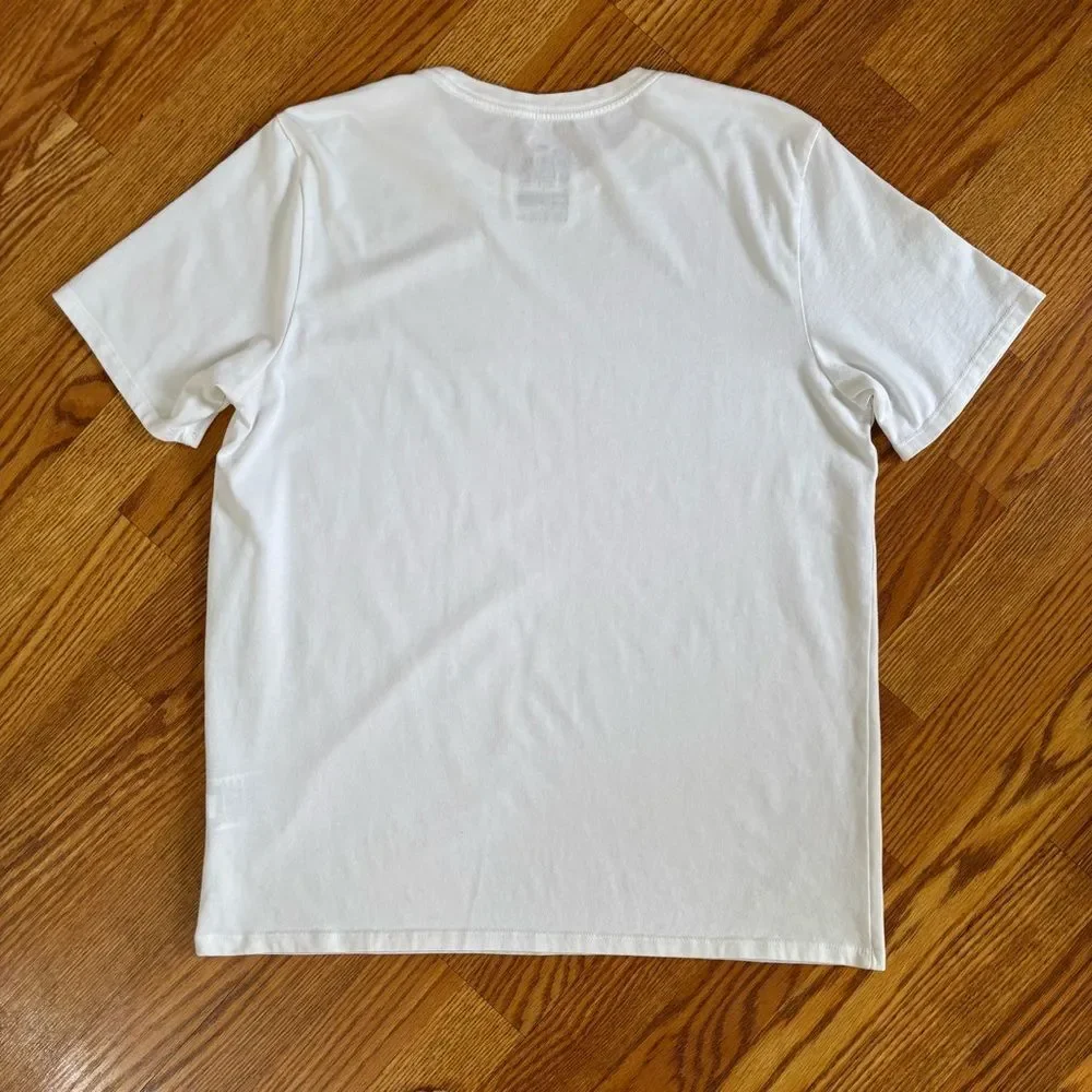 Nike Dri Fit Athletic Cut Tee White large